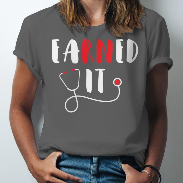 RN Nursing Student Graduation EaRNed It Unisex Jersey T-Shirt