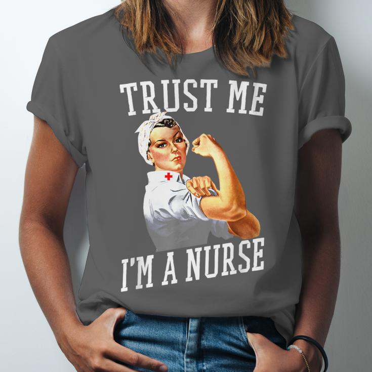 Rosie Riveter Nurse Shirt Nurse Graduation Shirt Unisex Jersey T-Shirt