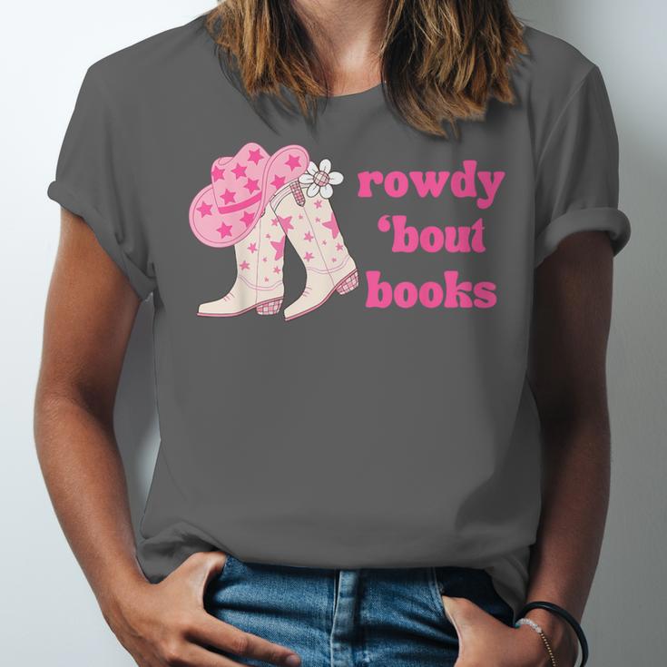 Rowdy 'Bout Books Cowboy Lovers Unisex Jersey T-Shirt