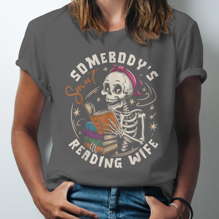 S Mut Book Spicy Romance Somebody's S Mut Reading Wife Unisex Jersey T-Shirt