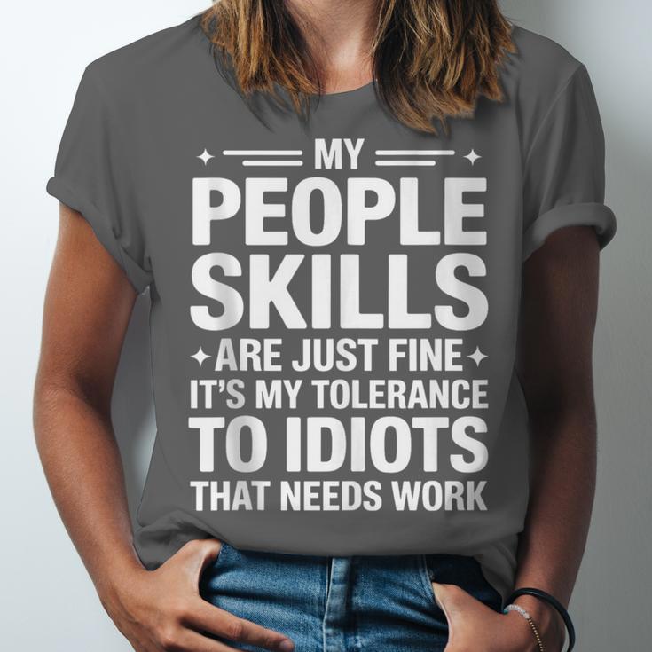 Sarcastic Saying Humor Introvert Workplace Attitude Unisex Jersey T-Shirt Sarcastic Saying Humor Introvert Workplace Attitude Unisex Jersey T-Shirt