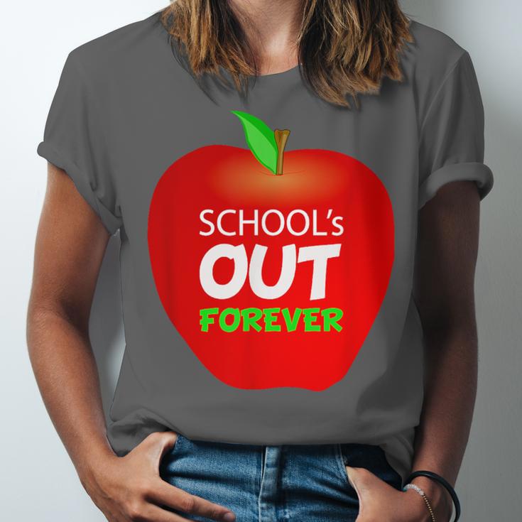 School Is Out Forever Graduation Humor Unisex Jersey T-Shirt