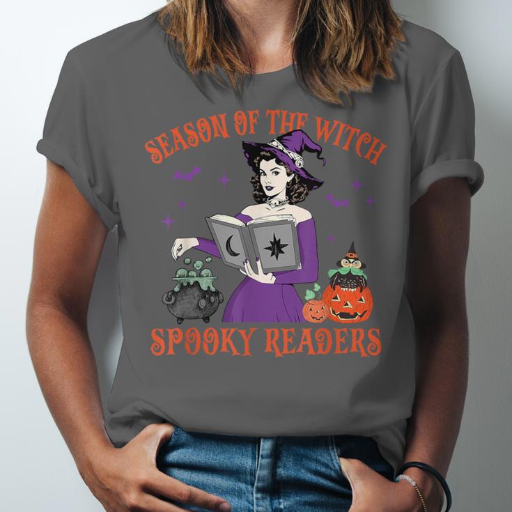 Season Of The Witch Spooky Readers Spell Book Hallowen Unisex Jersey T-Shirt