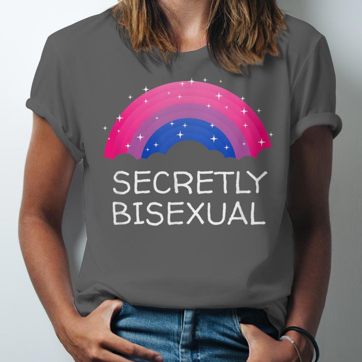 Secretly Bisexual Bi Introvert Bi Pride Antisocial LGBTQ Unisex Jersey T-Shirt Secretly Bisexual Bi Introvert Bi Pride Antisocial LGBTQ Unisex Jersey T-Shirt