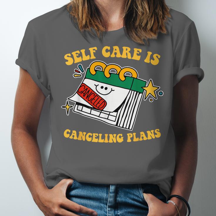 Self Care Is Canceling Plans Introvert Unisex Jersey T-Shirt Self Care Is Canceling Plans Introvert Unisex Jersey T-Shirt