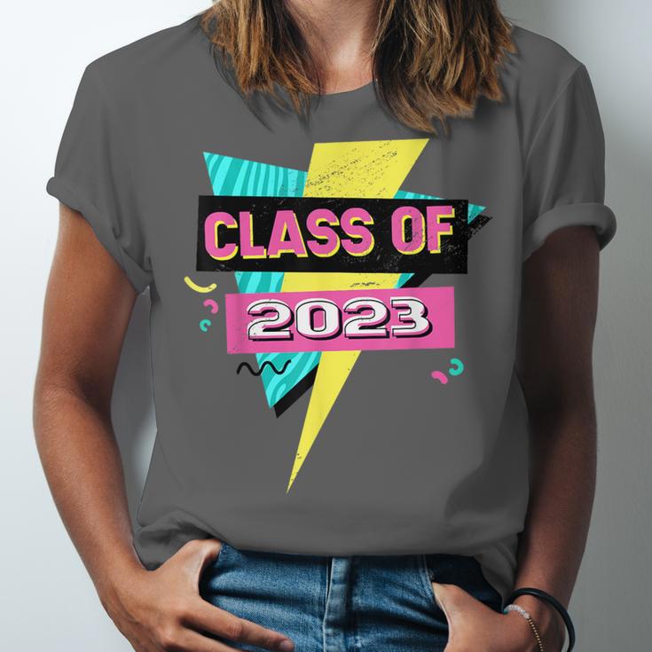 Senior 2023 Graduation Class Of 2023 Retro 90's Graduation Unisex Jersey T-Shirt