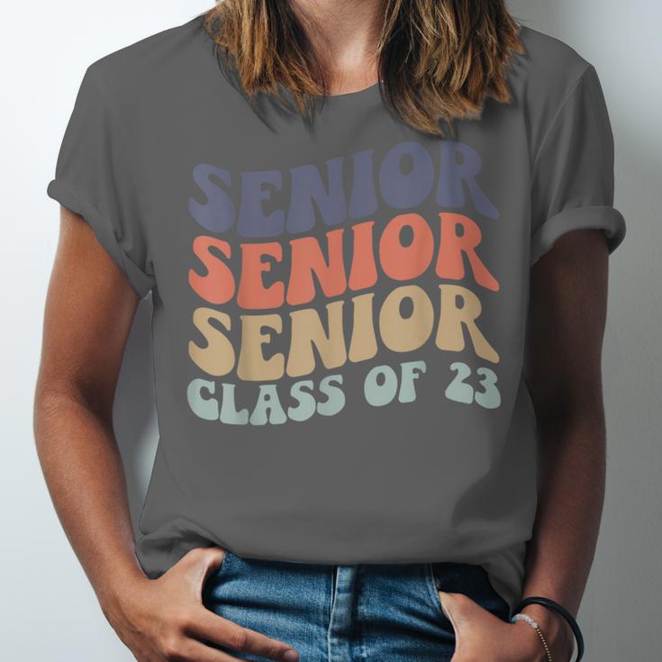 SENIOR 2023 Retro Class Of 2023 Seniors Graduation 23 Hippie Unisex Jersey T-Shirt