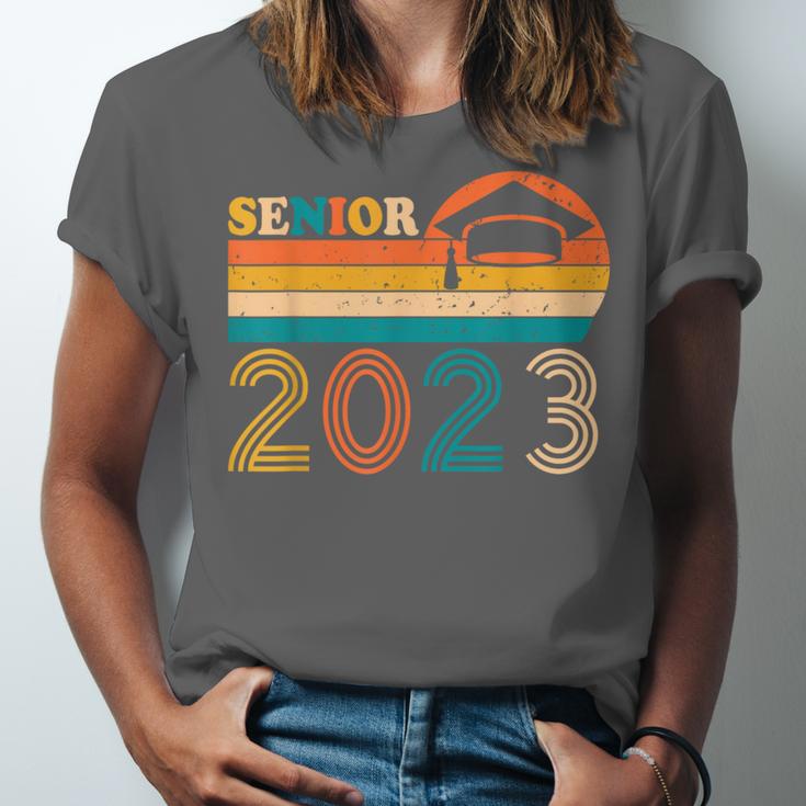 Senior 2023 Retro Class Of 2023 Seniors Graduation 23 Unisex Jersey T-Shirt