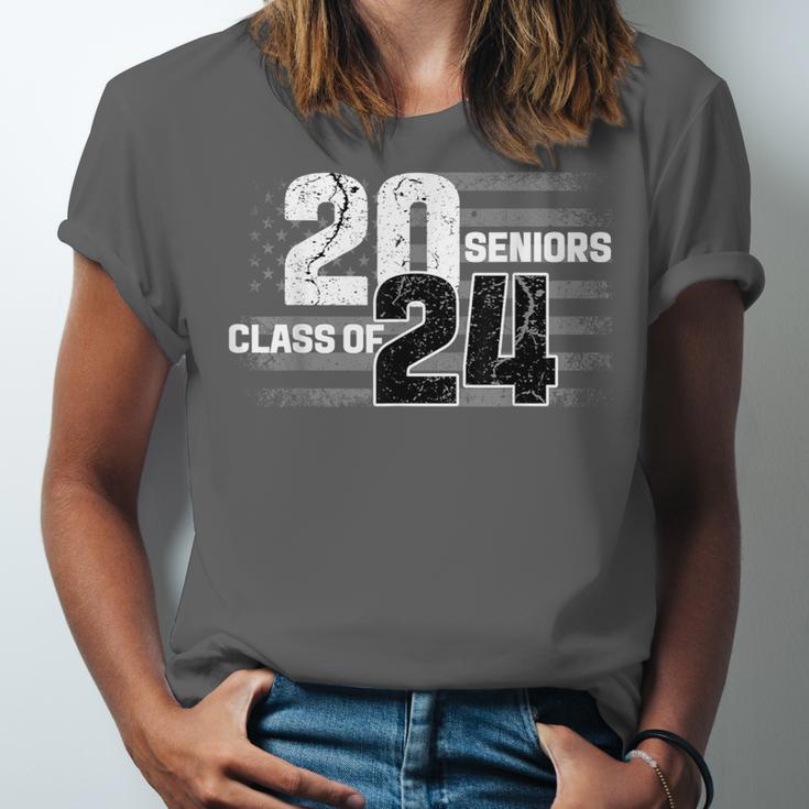 Senior 2024 Graduation Class Of 2024 Senior Women Boy Girl Unisex Jersey T-Shirt