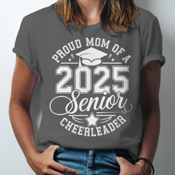 Senior 2025 Cheer Team Mom High School Graduation Outfit Unisex Jersey T-Shirt