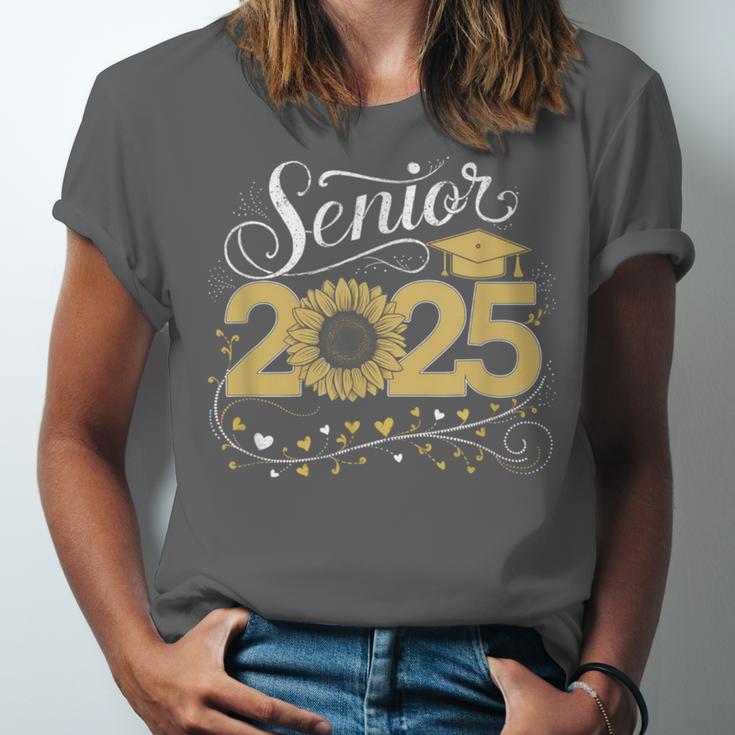 Senior 2025 Graduation Sunflower Class Of 2025 Unisex Jersey T-Shirt