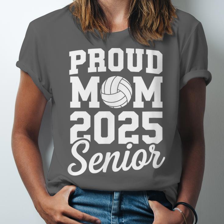 Senior 2025 Volleyball Mom High School Graduation Outfit Fun Unisex Jersey T-Shirt