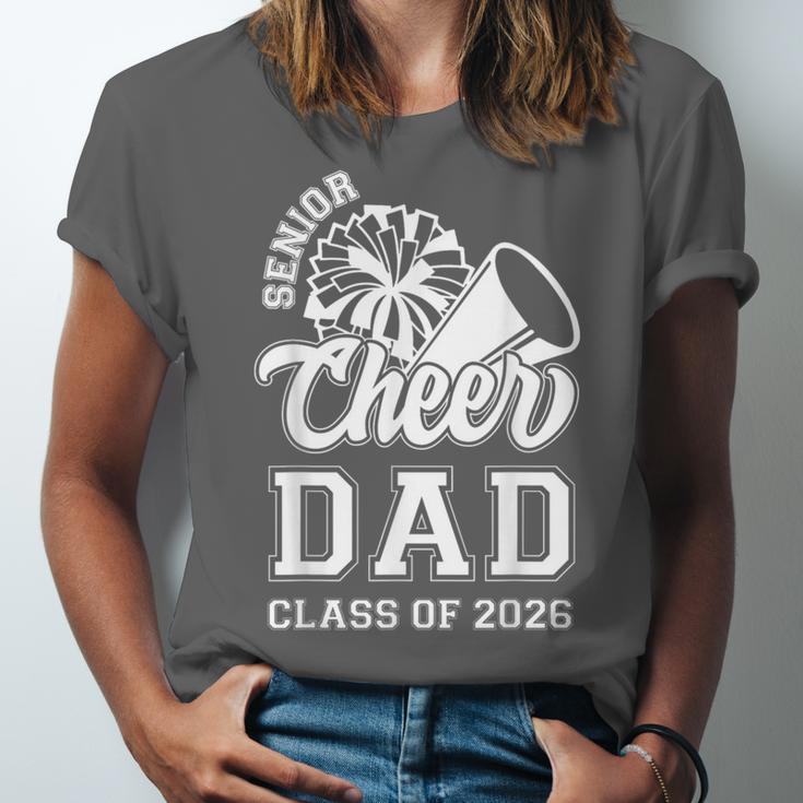 Senior Cheerleader Dad Cheer Class Of 2026 Graduation Men Unisex Jersey T-Shirt