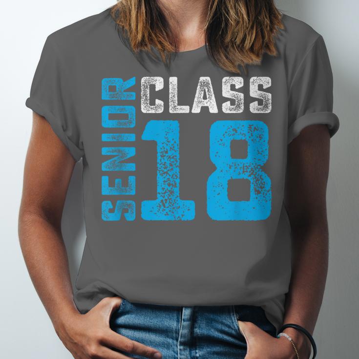 Senior Class 18 Shirt Graduation Apparel T-Shirt Unisex Jersey T-Shirt