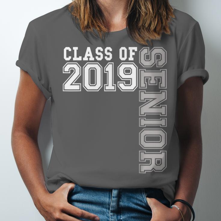 Senior Class Of 2019 19 Shirt High School Graduation Unisex Jersey T-Shirt