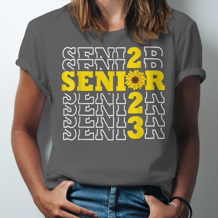Senior Class Of 2023 Sunflower Graduation Seniors 23 Unisex Jersey T-Shirt