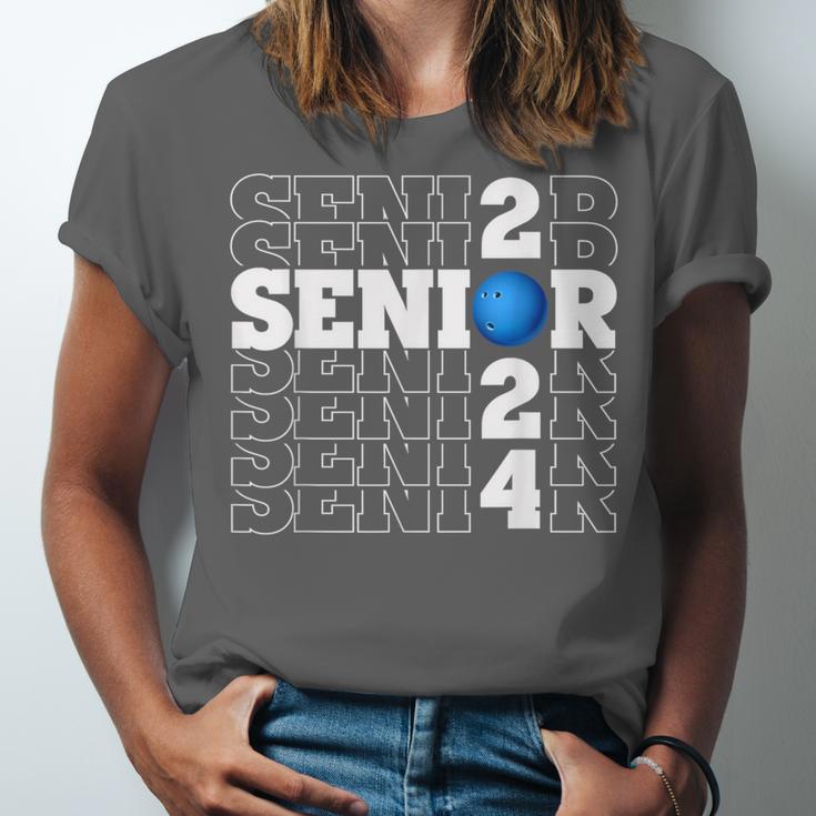 Senior Class Of 2024 Bowling First Day Of School Graduation Unisex Jersey T-Shirt