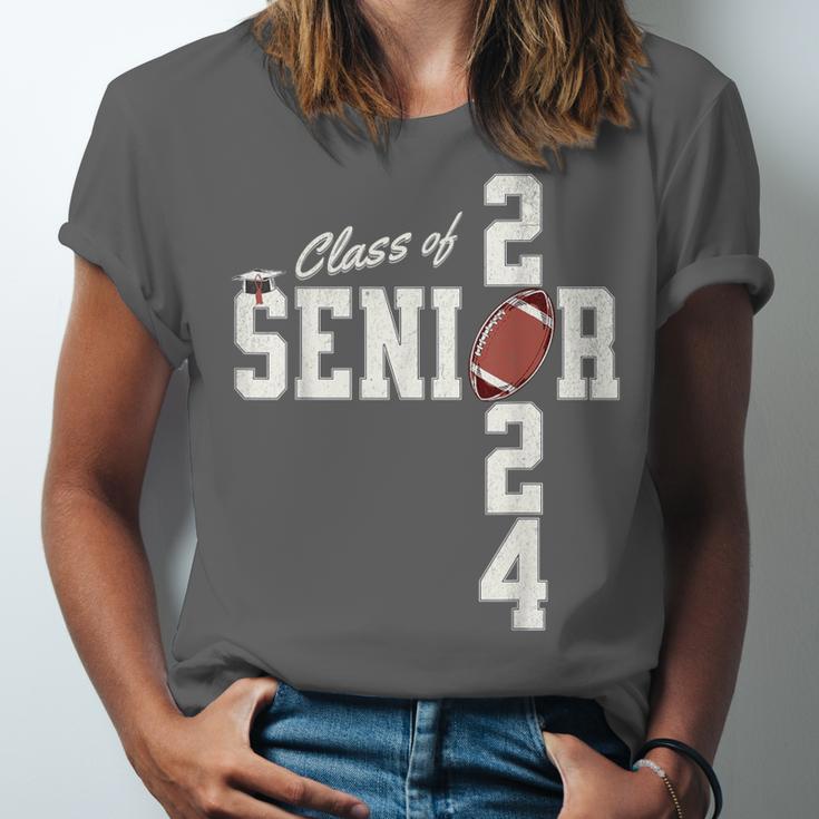 Senior Class Of 2024 Football Graduation Party Favors 2024 Unisex Jersey T-Shirt