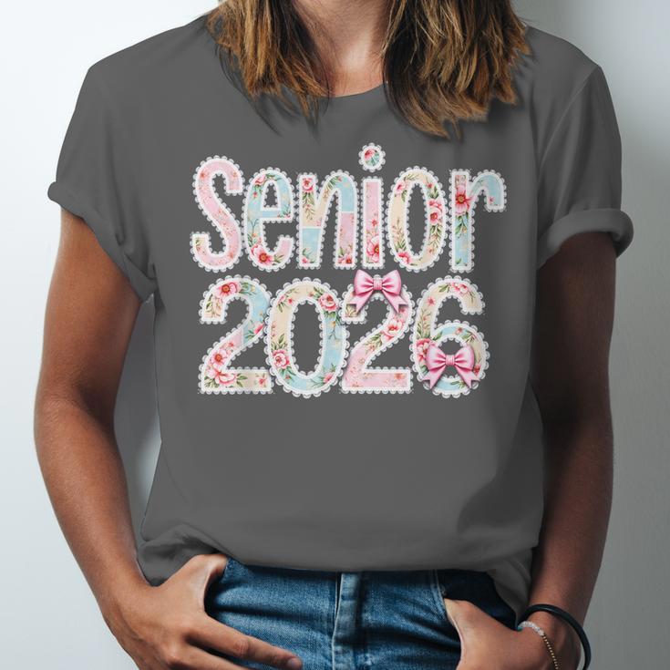 Senior Class Of 2026 Graduation 2026 Coquette Pink Bow Cute Unisex Jersey T-Shirt