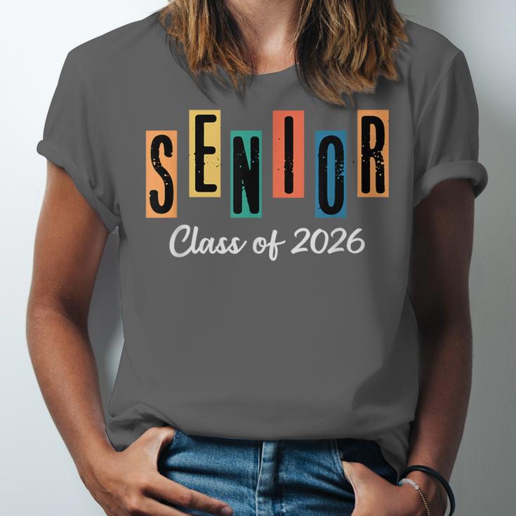Senior Class Of 2026 Women Men Graduation Class Of 2026 Unisex Jersey T-Shirt