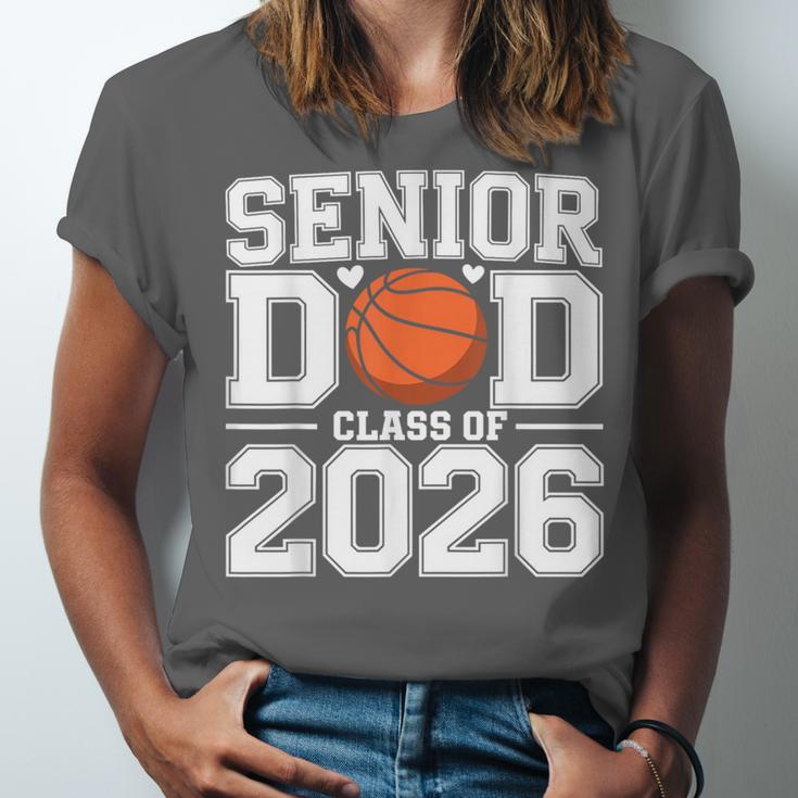 Senior Dad Class Of 2026 Cute Basketball Dad Graduation 2026 Unisex Jersey T-Shirt