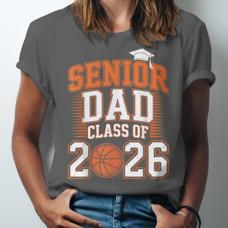 Senior Dad Class Of 2026 Graduate Basketball Graduation 2026 Unisex Jersey T-Shirt