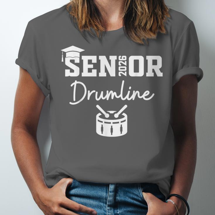 Senior Drumline Class Of 2026 Marching Band Graduation Unisex Jersey T-Shirt