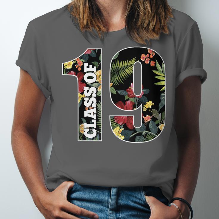Senior Floral Class Of 2019 Shirt Graduation Idea Unisex Jersey T-Shirt