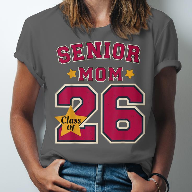 Senior Mom 2026 Proud Senior Mom Class Of 26 For Graduation Unisex Jersey T-Shirt