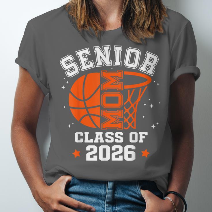 Senior Mom Class Of 2026 Basketball Graduation Unisex Jersey T-Shirt
