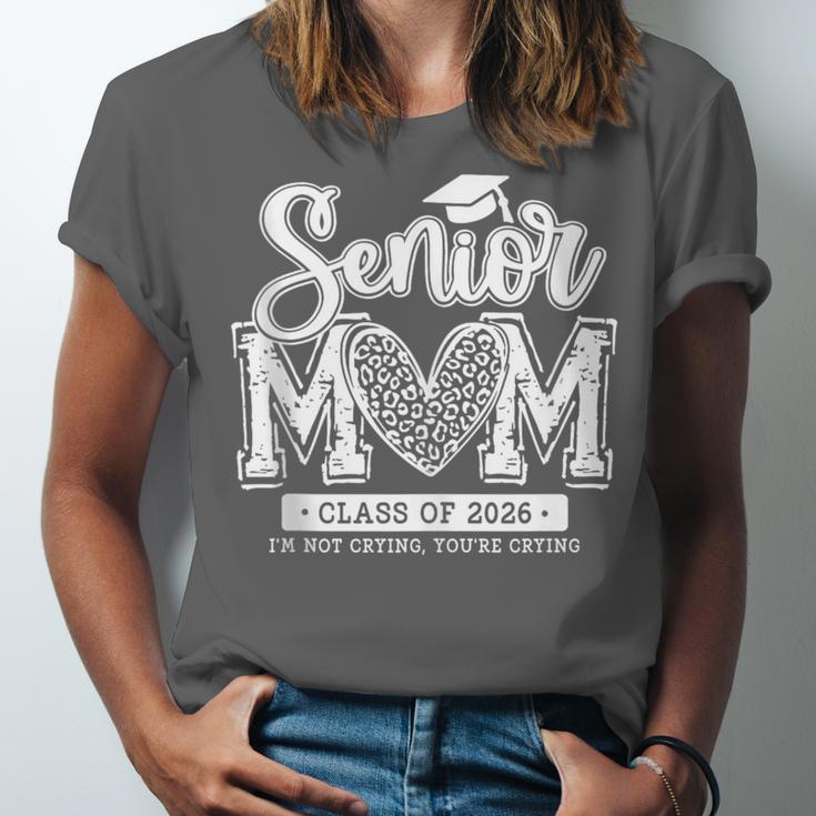Senior Mom Class Of 2026 Senior Mama 2026 Graduation Leopard Unisex Jersey T-Shirt