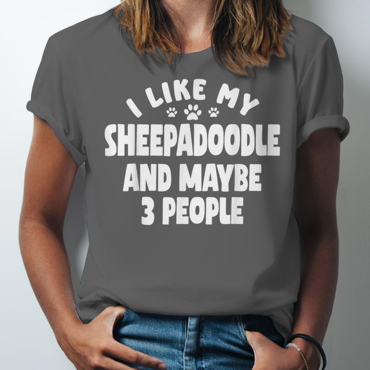 Sheepadoodle Fur Parent Sheeppoo Lover Dog Owner Introvert Unisex Jersey T-Shirt Sheepadoodle Fur Parent Sheeppoo Lover Dog Owner Introvert Unisex Jersey T-Shirt