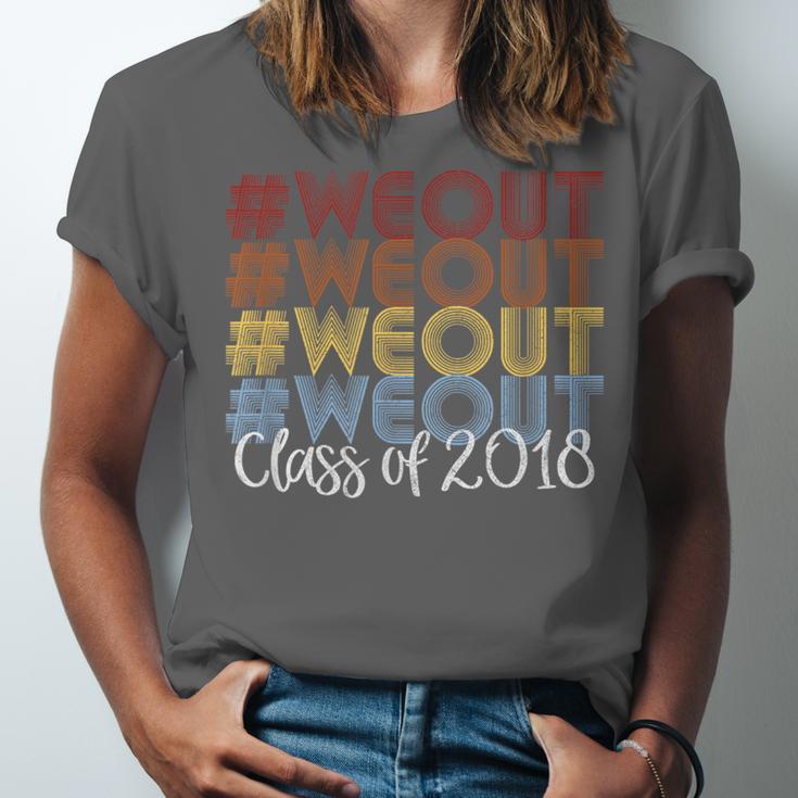 We Out Shirt Graduation For Her Him Class Of 2018 Unisex Jersey T-Shirt