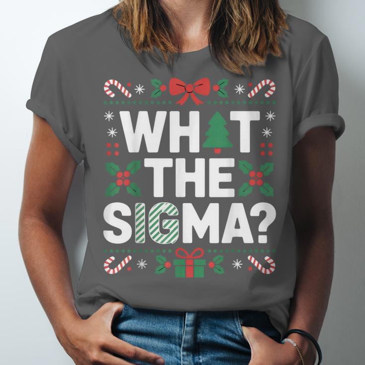 What The Sigma Christmas Party Outfit For Introverts Unisex Jersey T-Shirt What The Sigma Christmas Party Outfit For Introverts Unisex Jersey T-Shirt