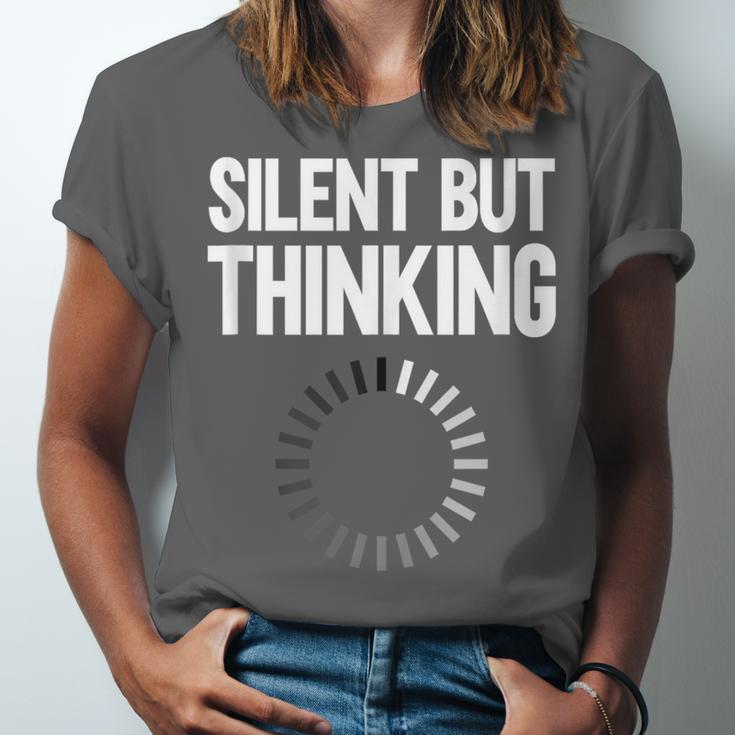 Silent But Thinking Introvert Unisex Jersey T-Shirt Silent But Thinking Introvert Unisex Jersey T-Shirt