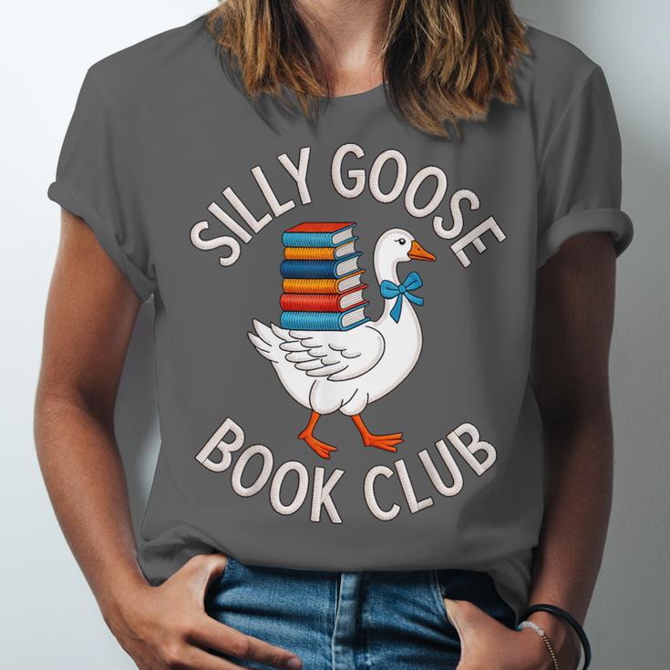 Silly Goose Book Club Reading Lover Unisex Jersey T-Shirt Silly Goose Book Club Reading Lover Unisex Jersey T-Shirt