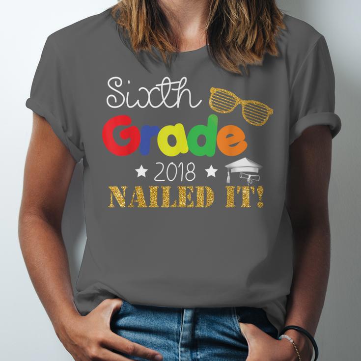 Sixth 6th Grade 2018 Nailed It Graduation Shirt Unisex Jersey T-Shirt