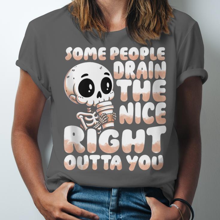 Skeleton Coffee Lover Introvert Unisex Jersey T-Shirt Skeleton Coffee Lover Introvert Unisex Jersey T-Shirt