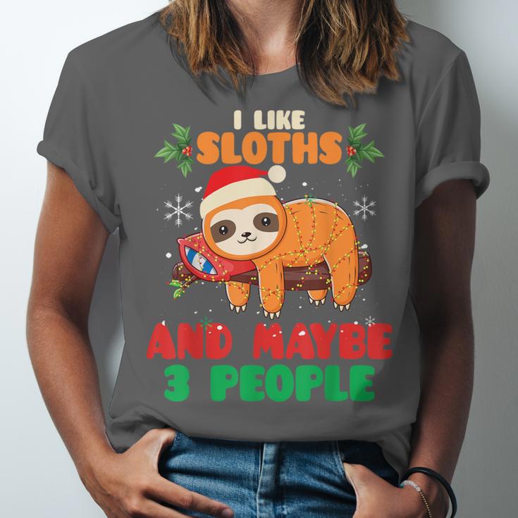 Sloth For Sloth Lover Men Women Kids Introverts Unisex Jersey T-Shirt