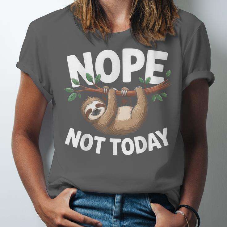 Sloth Shirts Cute Introvert Nope Not Today Sloth Unisex Jersey T-Shirt Sloth Shirts Cute Introvert Nope Not Today Sloth Unisex Jersey T-Shirt
