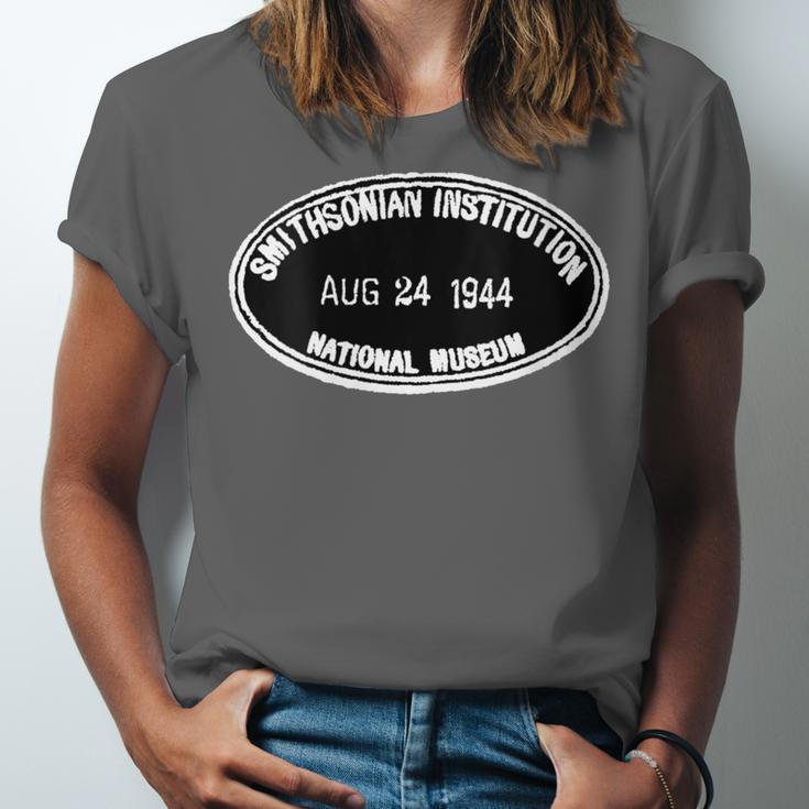 Smithsonian Institution Library 1944 Book Stamp Unisex Jersey T-Shirt