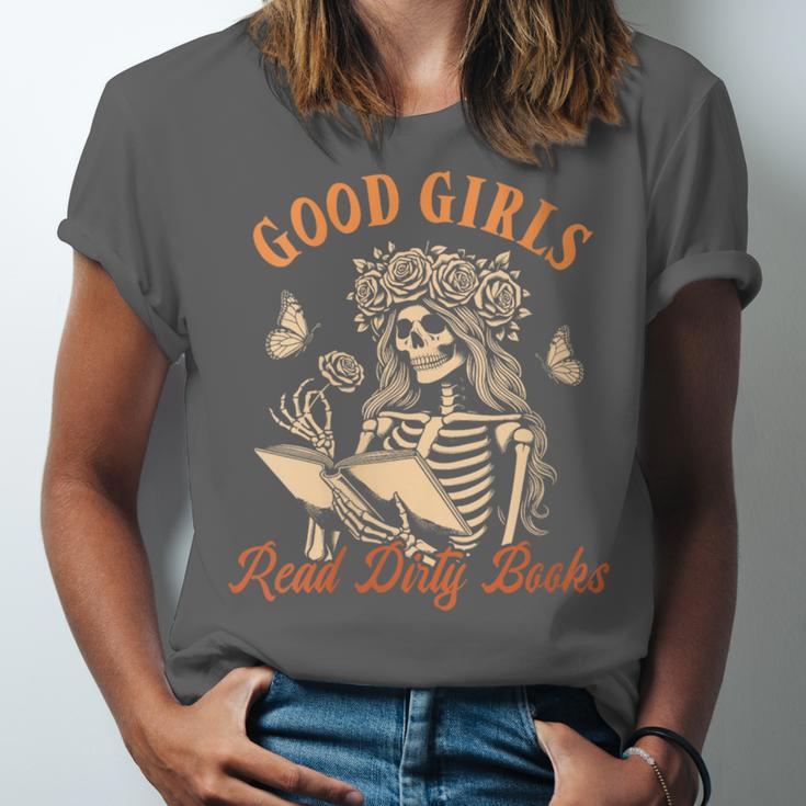 Smut Reader Spicy Romance Good A Girls Read Dirty Books Unisex Jersey T-Shirt