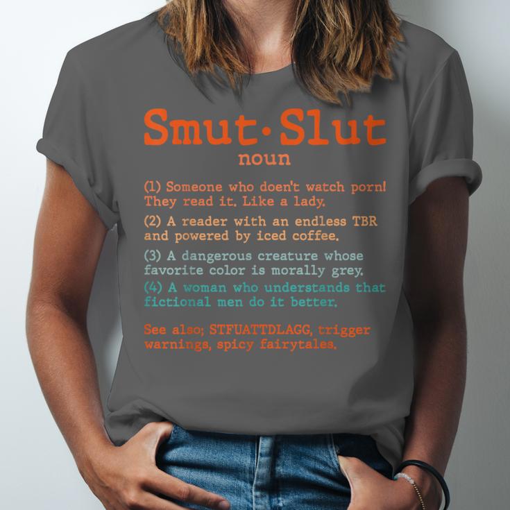Smut Slut Sayings Definition Sarcastic Book Lover Unisex Jersey T-Shirt