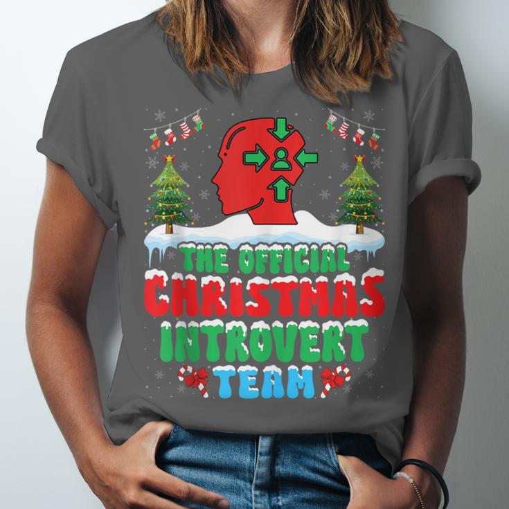 Snow Christmas Introvert Team Introverted Introvert Xmas Unisex Jersey T-Shirt Snow Christmas Introvert Team Introverted Introvert Xmas Unisex Jersey T-Shirt