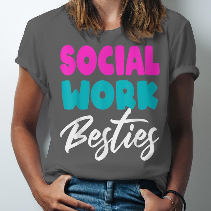 Social Worker Work Coworkers Best Friend Graduation MSW Unisex Jersey T-Shirt