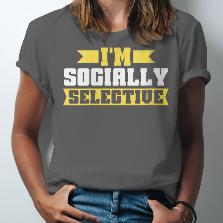 Im Socially Selective Introvert Unisex Jersey T-Shirt Im Socially Selective Introvert Unisex Jersey T-Shirt