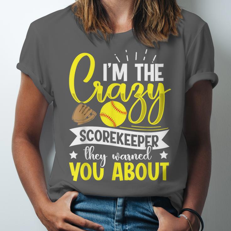 Softball Scorekeeper For a Score Book Keeper Unisex Jersey T-Shirt