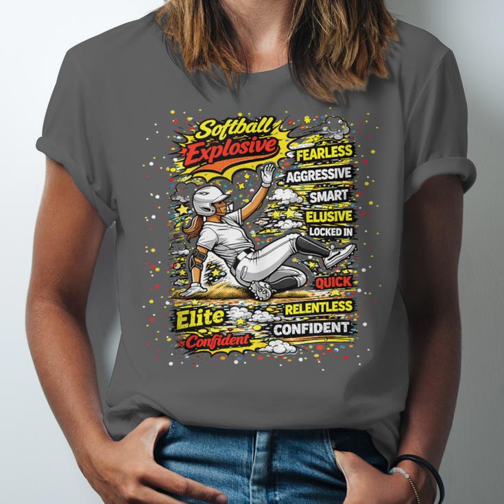 Softball Slider Pop Comic Book Art Best Traits Fast Elite Unisex Jersey T-Shirt