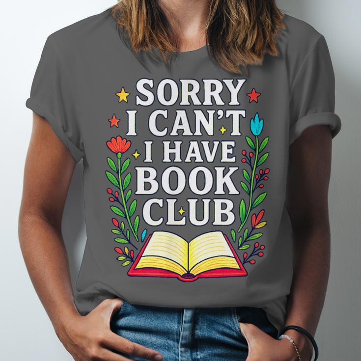 Sorry I Can't I Have Book Club Unisex Jersey T-Shirt