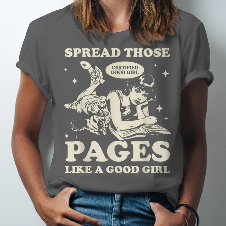 Spread Those Pages Like A Good Girl Shirt Smutty Spicy Book Unisex Jersey T-Shirt Spread Those Pages Like A Good Girl Shirt Smutty Spicy Book Unisex Jersey T-Shirt